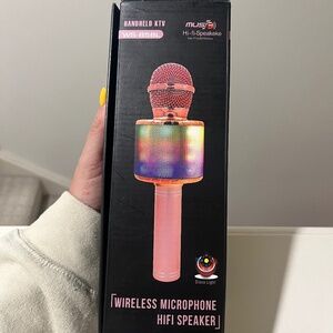 Bluetooth RoseGold Karaoke Microphone